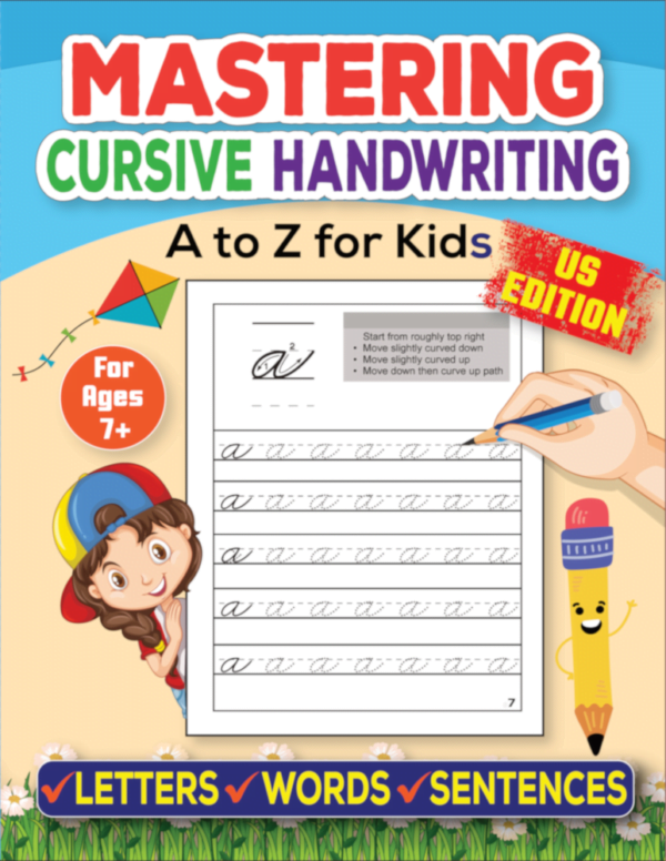 Mastering Cursive Handwriting From a to z For Kids Book